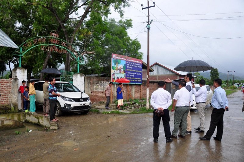 Minister Education at Inspection  of Heirok Hr Sr School on 23.7.2017 (1).JPG